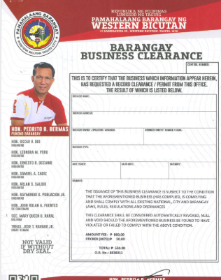 Barangay Clearance